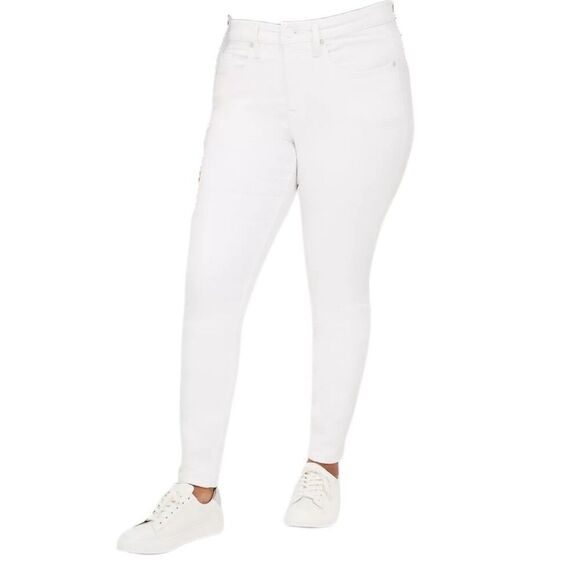 New! Lane Bryant Signature Fit White Skinny Jeans Sz 22 - Picture 2 of 5